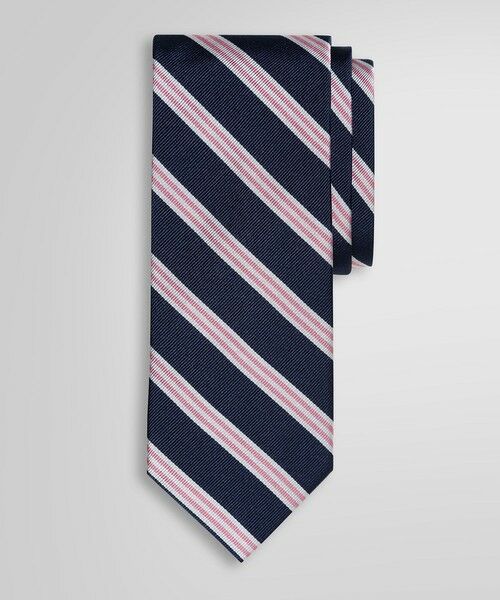 Brooks Brothers / ブルックス ブラザーズ ネクタイ | ミニBB#1ストライプ レップタイ（ピンク）