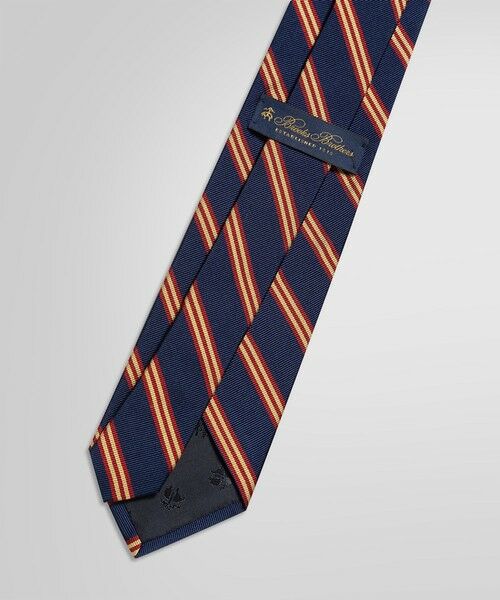 米国製 Brooks Brothers ストライプ レップタイ ネクタイ ブルー シルク BB#1ストライプ レップタイ Made in USA | Brooks