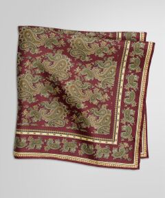 Brooks Brothers / ブルックス ブラザーズ その他小物 | シルクツイル スモールペイズリープリント ポケットスクエア