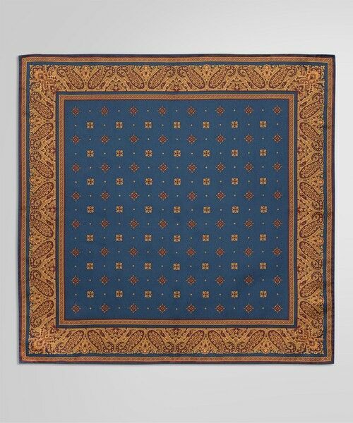 Brooks Brothers / ブルックス ブラザーズ その他小物 | シルクツイル スクエアメダリオンプリント ポケットスクエア | 詳細2