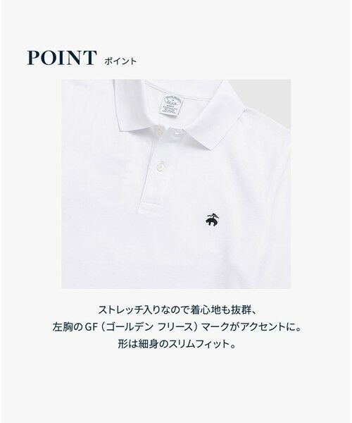 Brooks Brothers / ブルックス ブラザーズ ポロシャツ | GF　スーピマコットン　ストレッチピケ　ロングスリーブポロシャツ　Slim Fit | 詳細4