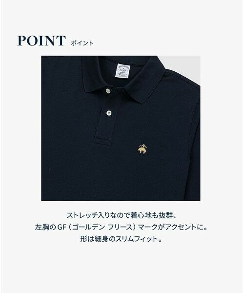 Brooks Brothers / ブルックス ブラザーズ ポロシャツ | GF　スーピマコットン　ストレッチピケ　ロングスリーブポロシャツ　Slim Fit | 詳細17