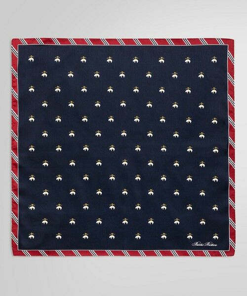 Brooks Brothers / ブルックス ブラザーズ ハンカチ | コットン GF/BB#1ストライププリント ハンカチ | 詳細1