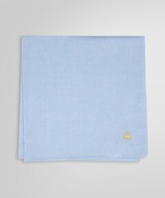 Brooks Brothers / ブルックス ブラザーズ ハンカチ | コットン オックスフォード GFロゴ ソリッド ハンカチ