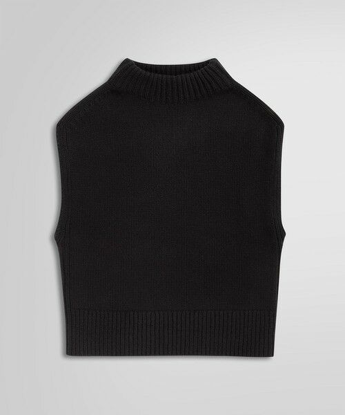 Brooks Brothers/ブルックス ブラザーズ メリノウール モックネック ベスト ブラック SMALL Brooks Brothers/ブルックス ブラザーズ メリノウール モックネック ベスト ブラック SMALL