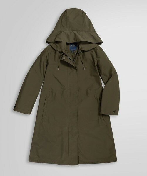 Brooks Brothers/ブルックス ブラザーズ ポリエステルタフタ ハイカウントツイル Aライン フーデッドパーカー オリーブ X-SMALL Brooks Brothers/ブルックス ブラザーズ ポリエステルタフタ ハイカウントツイル Aライン フーデッドパーカー オリーブ X-SMALL