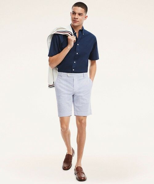 Brooks Brothers / ブルックス ブラザーズ その他パンツ | ストレッチコットン シアサッカーストライプ 9inショーツ | 詳細2