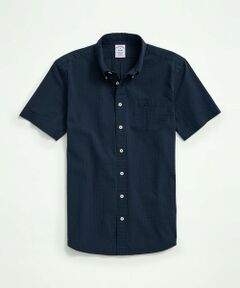 Brooks Brothers / ブルックス ブラザーズ シャツ・ブラウス | ストレッチコットン シアサッカー ソリッド ショートスリーブ カジュアルシャツ Regular Fit