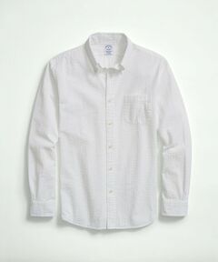 Brooks Brothers / ブルックス ブラザーズ シャツ・ブラウス | ストレッチコットン シアサッカー ソリッド カジュアルシャツ Regular Fit
