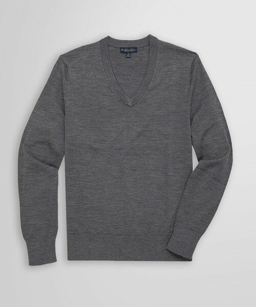 Brooks Brothers/ブルックス ブラザーズ メリノウール Vネックセーター ヘザーグレー M Brooks Brothers/ブルックス ブラザーズ メリノウール Vネックセーター ヘザーグレー M