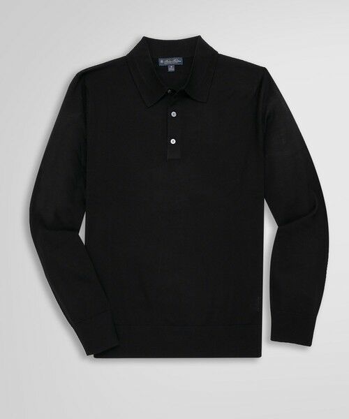 Brooks Brothers/ブルックス ブラザーズ メリノウール ポロセーター ブラック L Brooks Brothers/ブルックス ブラザーズ メリノウール ポロセーター ブラック L
