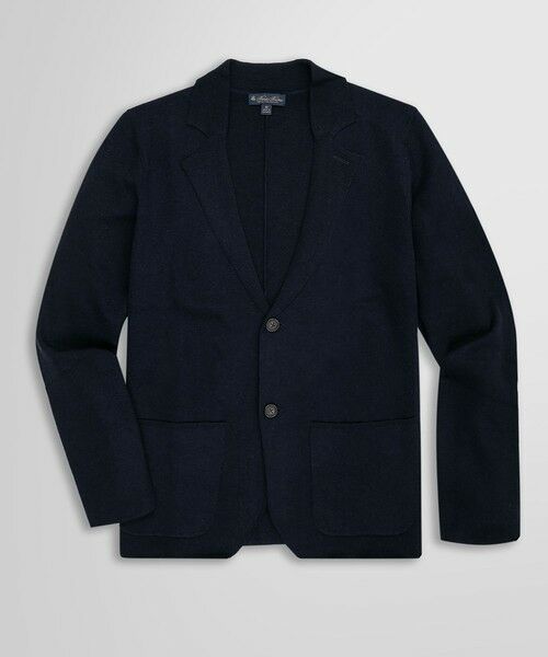Brooks Brothers/ブルックス ブラザーズ メリノウ-ル セータージャケット ネイビー M Brooks Brothers/ブルックス ブラザーズ メリノウ-ル セータージャケット ネイビー M