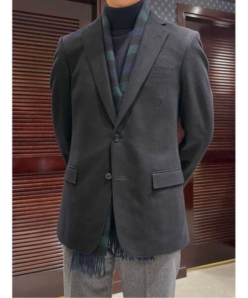 Brooks Brothers / ブルックス ブラザーズ マフラー・ショール・スヌード・ストール | カシミヤ ソリッド/ブラックウォッチ ダブルフェイス マフラー | 詳細4