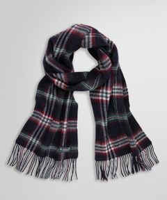 Brooks Brothers / ブルックス ブラザーズ マフラー・ショール・スヌード・ストール | カシミヤ タータンチェック/ソリッド ダブルフェイス マフラー