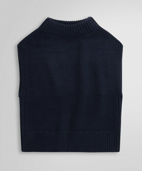 Brooks Brothers/ブルックス ブラザーズ メリノウール モックネック ベスト ネイビー S Brooks Brothers/ブルックス ブラザーズ メリノウール モックネック ベスト ネイビー S