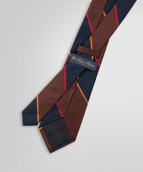Brooks Brothers / ブルックス ブラザーズ ネクタイ | ◆JAPAN TRAD.◆シルク ラージアーガイルサザーランドストライプ レップタイ | 詳細1