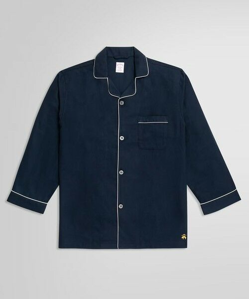 Brooks Brothers / ブルックス ブラザーズ ルームウェア | コットンフランネル GFロゴ パジャマ | 詳細1
