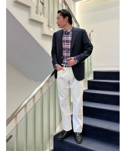 未使用品 Brooks Brothers ウールモヘア グレースラックス W33 ウール／ポリエステル モクロディ ニット プレーンフロント