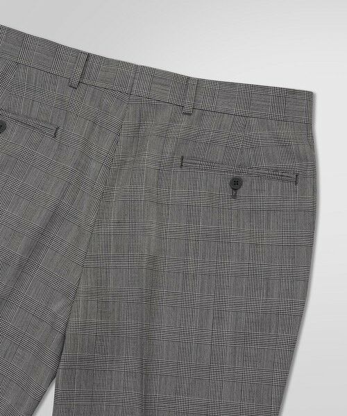 Brooks Brothers / ブルックス ブラザーズ スラックス・ドレスパンツ | ウール グレンチェック プレーンフロント トラウザーズ Classic | 詳細1