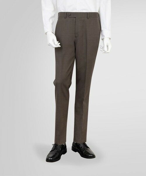 Brooks Brothers/ブルックス ブラザーズ Brooks Brothers Explorer ウール プレーンフロント トラウザーズ Slim ライトブラウン 37inch Brooks Brothers/ブルックス ブラザーズ Brooks Brothers Explorer ウール プレーンフロント トラウザーズ Slim ライトブラウン 37inch