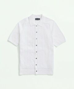 Brooks Brothers / ブルックス ブラザーズ ニット・セーター | コットン ケーブル ボタンフロント ポロセーター