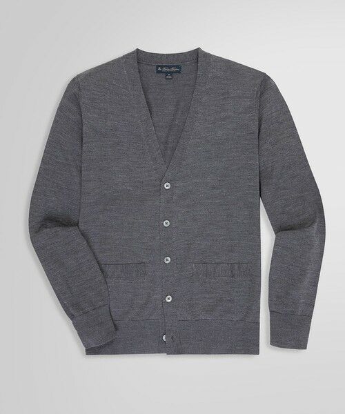 Brooks Brothers/ブルックス ブラザーズ メリノウール Vネックカーディガン ダークグレー M Brooks Brothers/ブルックス ブラザーズ メリノウール Vネックカーディガン ダークグレー M