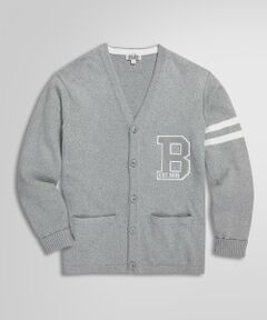 Brooks Brothers / ブルックス ブラザーズ カーディガン・ボレロ | ◆Archive Collection◆コットン レタードカーディガン