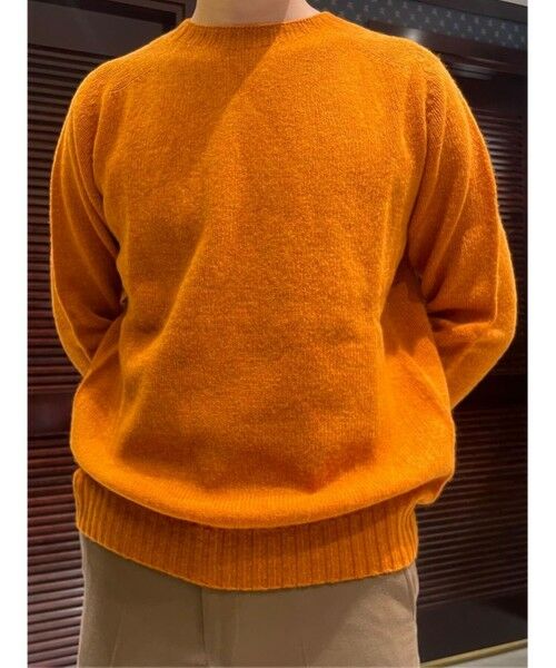 英国製 Brooks Brothers シェットランド ウール セーター ニット シェットランドウール フェアアイル クルーネックセーター