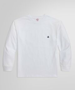 Brooks Brothers / ブルックス ブラザーズ Tシャツ | USAコットンジャージー ヘビーウェイト GFロゴ ロングスリーブ Tシャツ