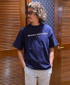 Brooks Brothers / ブルックス ブラザーズ Tシャツ | ◆オンラインストア限定◆LOGO Series　コットン　ロゴプリント　クルーネック　Tシャツ