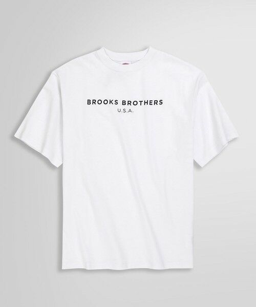 Brooks Brothers / ブルックス ブラザーズ Tシャツ | ◆オンラインストア限定◆LOGO Series コットン ロゴプリント クルーネック Tシャツ | 詳細1