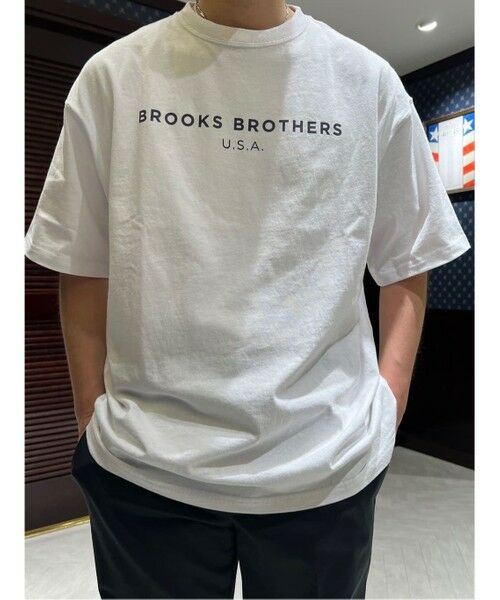 Brooks Brothers / ブルックス ブラザーズ Tシャツ | ◆オンラインストア限定◆LOGO Series コットン ロゴプリント クルーネック Tシャツ | 詳細8