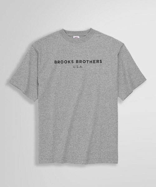 Brooks Brothers/ブルックス ブラザーズ ◆オンラインストア限定◆LOGO Series コットン ロゴプリント クルーネック Tシャツ グレー S Brooks Brothers/ブルックス ブラザーズ ◆オンラインストア限定◆LOGO Series コットン ロゴプリント クルーネック Tシャツ グレー S