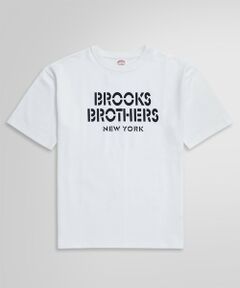 Brooks Brothers / ブルックス ブラザーズ Tシャツ | USAコットンジャージー ヘビーウェイト ステンシルロゴ Tシャツ