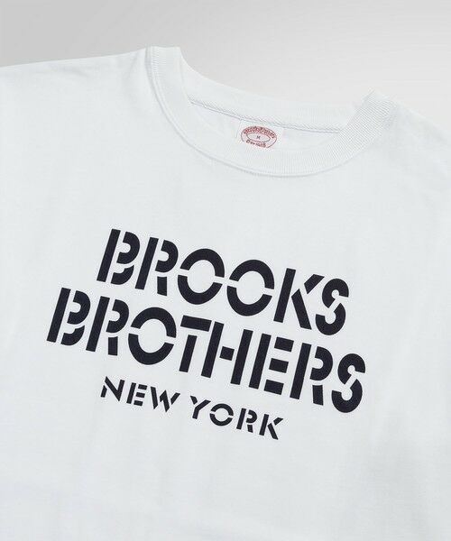 Brooks Brothers / ブルックス ブラザーズ Tシャツ | USAコットンジャージー ヘビーウェイト ステンシルロゴ Tシャツ | 詳細1