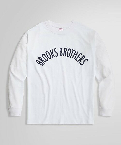 Brooks Brothers / ブルックス ブラザーズ Tシャツ | ◆オンラインストア限定◆LOGO Series コットンジャージー アーチロゴプリント ロングスリーブTシャツ | 詳細1