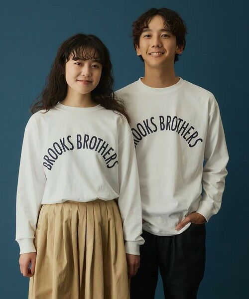 Brooks Brothers / ブルックス ブラザーズ Tシャツ | ◆オンラインストア限定◆LOGO Series コットンジャージー アーチロゴプリント ロングスリーブTシャツ | 詳細5