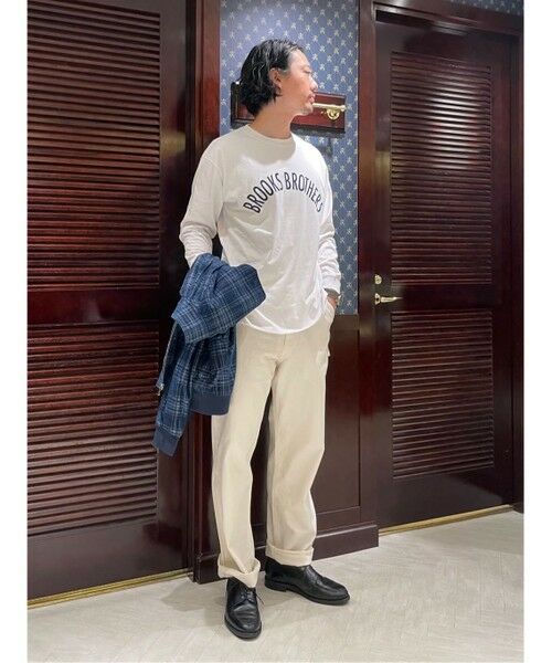 Brooks Brothers / ブルックス ブラザーズ Tシャツ | ◆オンラインストア限定◆LOGO Series コットンジャージー アーチロゴプリント ロングスリーブTシャツ | 詳細9