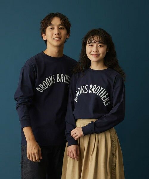 Brooks Brothers / ブルックス ブラザーズ Tシャツ | ◆オンラインストア限定◆LOGO Series コットンジャージー アーチロゴプリント ロングスリーブTシャツ | 詳細21