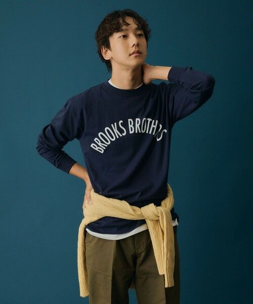 Brooks Brothers / ブルックス ブラザーズ Tシャツ | ◆オンラインストア限定◆LOGO Series コットンジャージー アーチロゴプリント ロングスリーブTシャツ | 詳細22