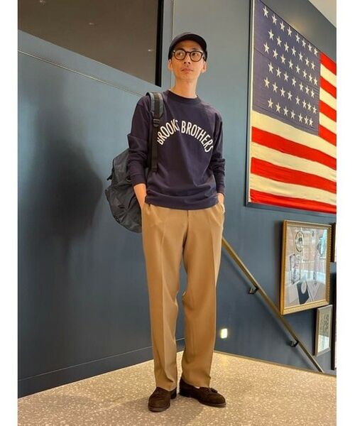 Brooks Brothers / ブルックス ブラザーズ Tシャツ | ◆オンラインストア限定◆LOGO Series コットンジャージー アーチロゴプリント ロングスリーブTシャツ | 詳細23