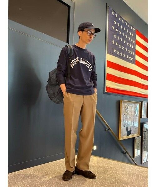 Brooks Brothers / ブルックス ブラザーズ Tシャツ | ◆オンラインストア限定◆LOGO Series コットンジャージー アーチロゴプリント ロングスリーブTシャツ | 詳細24