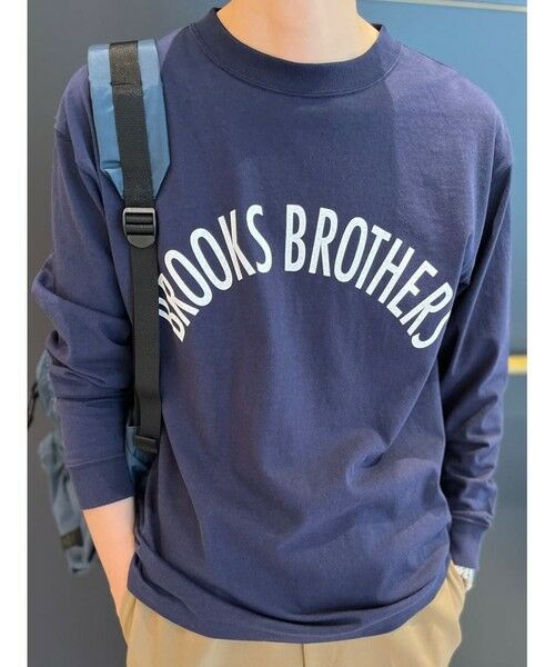 Brooks Brothers / ブルックス ブラザーズ Tシャツ | ◆オンラインストア限定◆LOGO Series コットンジャージー アーチロゴプリント ロングスリーブTシャツ | 詳細25