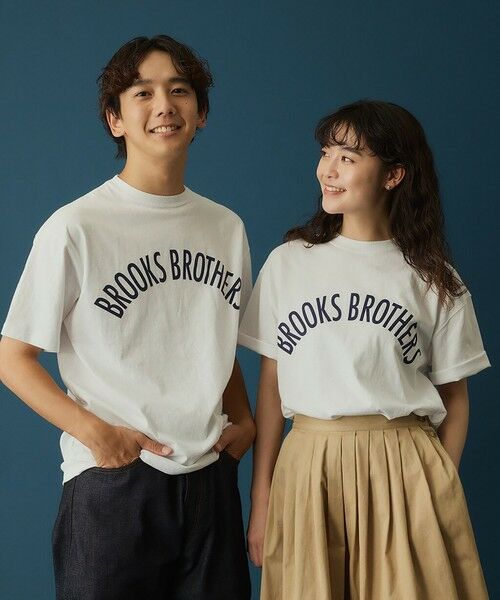 Brooks Brothers / ブルックス ブラザーズ Tシャツ | ◆オンラインストア限定◆LOGO Series　コットンジャージー　アーチロゴプリント　Tシャツ | 詳細5