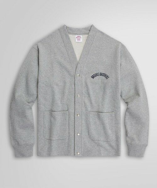 Brooks Brothers/ブルックス ブラザーズ ◆オンラインストア限定◆LOGO Series アーチロゴプリント カーディガン ヘザーグレー M Brooks Brothers/ブルックス ブラザーズ ◆オンラインストア限定◆LOGO Series アーチロゴプリント カーディガン ヘザーグレー M