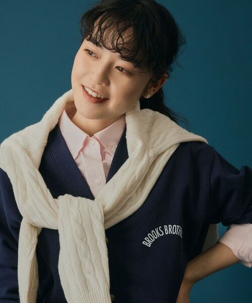 Brooks Brothers / ブルックス ブラザーズ カーディガン・ボレロ | ◆オンラインストア限定◆LOGO Series　アーチロゴプリント　カーディガン | 詳細15