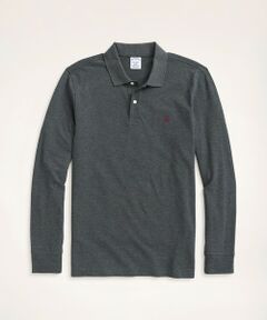 Brooks Brothers / ブルックス ブラザーズ ポロシャツ | GF　スーピマコットン　ストレッチピケ　ロングスリーブポロシャツ　Slim Fit