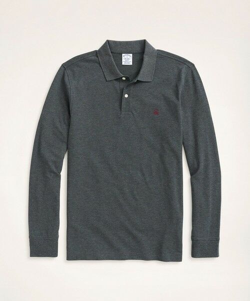 Brooks Brothers/ブルックス ブラザーズ GF スーピマコットン ストレッチピケ パフォーマンス ロングスリーブポロシャツ Slim Fit チャコールグレー L Brooks Brothers/ブルックス ブラザーズ GF スーピマコットン ストレッチピケ パフォーマンス ロングスリーブポロシャツ Slim Fit チャコールグレー L
