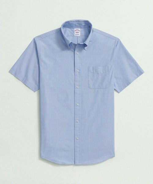 Brooks Brothers/ブルックス ブラザーズ コットン エンドオンエンド ショートスリーブ フライデーシャツ ライトブルー XS Brooks Brothers/ブルックス ブラザーズ コットン エンドオンエンド ショートスリーブ フライデーシャツ ライトブルー XS
