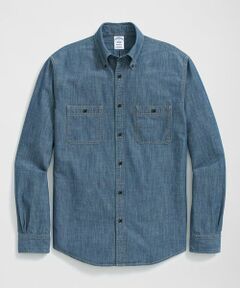 Brooks Brothers / ブルックス ブラザーズ シャツ・ブラウス | コットン アートスクール インディゴシャンブレーシャツ Regular Fit